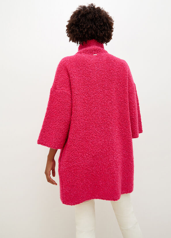 Abrigos Liu Jo Knit Mujer Fucsia | VLB-018256