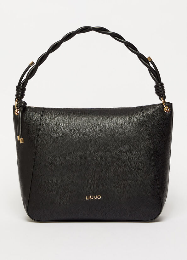 Bolsa De Hombro Liu Jo Eco-Friendly Mujer Negras | COL-637420