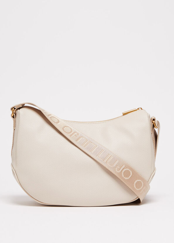 Bolsa De Hombro Liu Jo Eco-Friendly Mujer Beige | LCM-673459