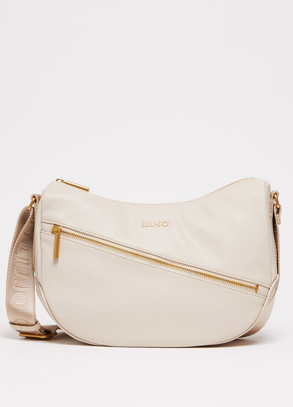 Bolsa De Hombro Liu Jo Eco-Friendly Mujer Beige | LCM-673459