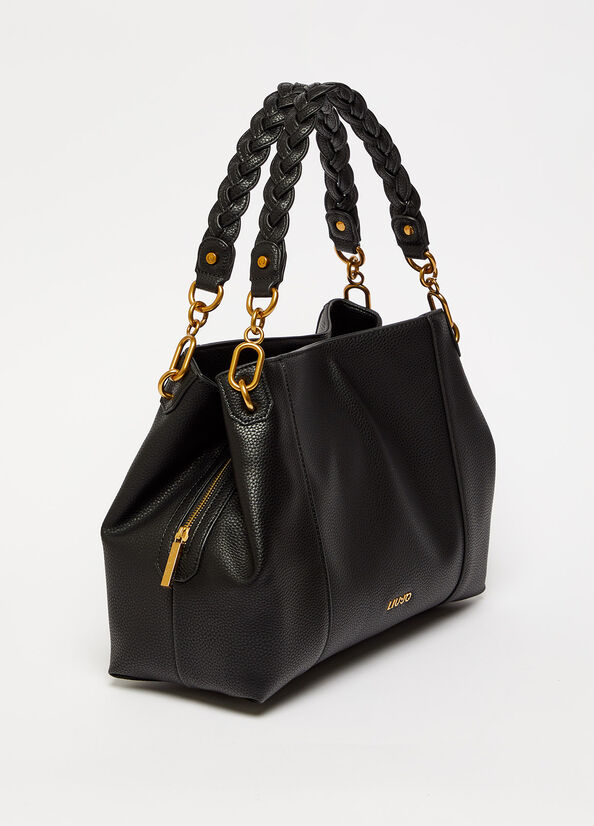 Bolsa De Hombro Liu Jo Eco-Friendly Mujer Negras | PKE-170236