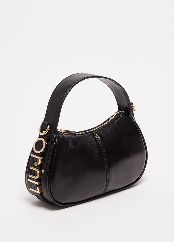 Bolsas De Mano Liu Jo Laminate Mujer Negras | PRK-562491