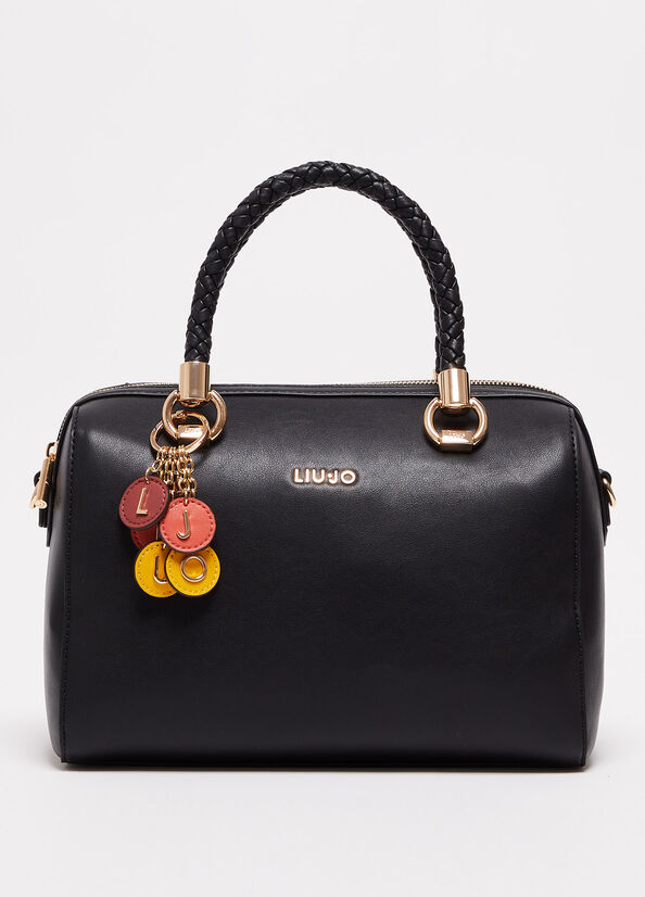 Bolsas De Mano Liu Jo With Charm Mujer Negras | QRN-041859