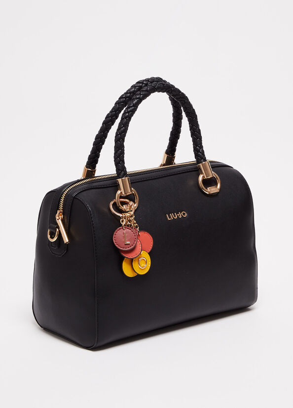 Bolsas De Mano Liu Jo With Charm Mujer Negras | QRN-041859