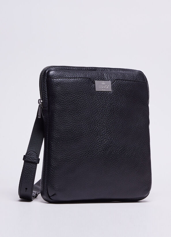 Bolsas Liu Jo Cuero Hombre Negras | IWU-531769