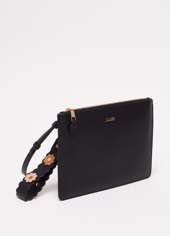 Bolso Clutch Liu Jo Eco-Friendly Mujer Negras | PWE-360152