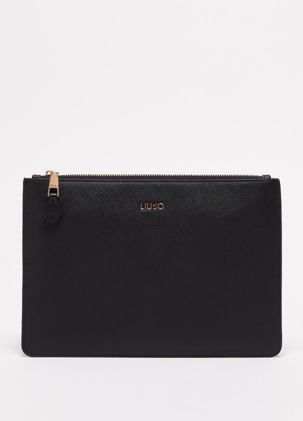 Bolso Clutch Liu Jo Eco-Friendly Mujer Negras | PWE-360152