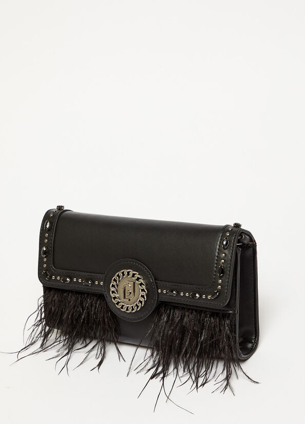 Bolso Clutch Liu Jo Eco-Friendly Mujer Negras | YAO-675394