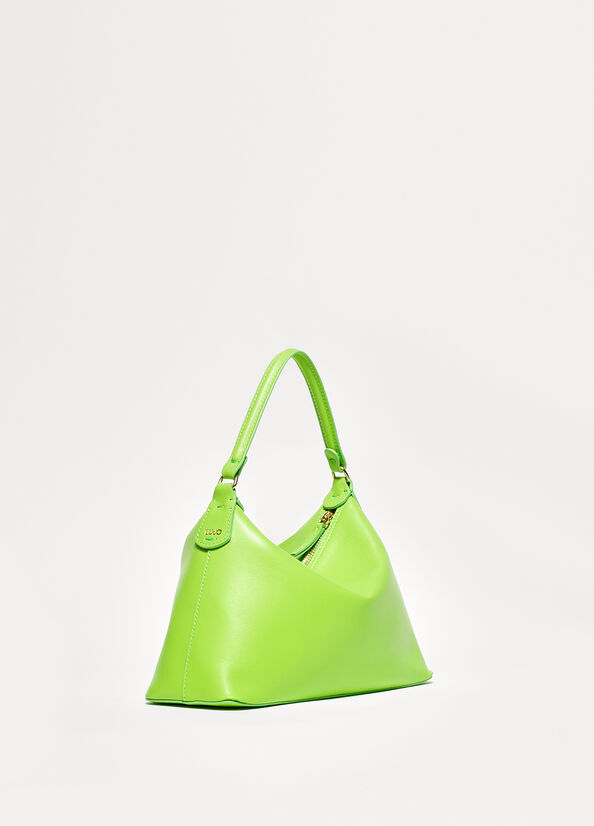 Bolsos Cruzados Liu Jo Small Hobo In Cuero Mujer Verde Claro | KZN-503879