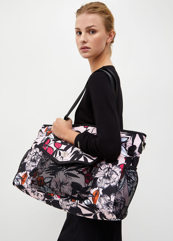 Bolsos Shopper Liu Jo Eco-Friendly Mujer Rosas | DVI-853601