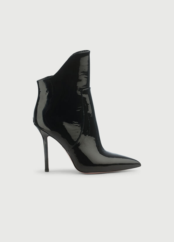 Botines Liu Jo Charol Cuero With Stiletto Heel Mujer Negras | QCD-192560