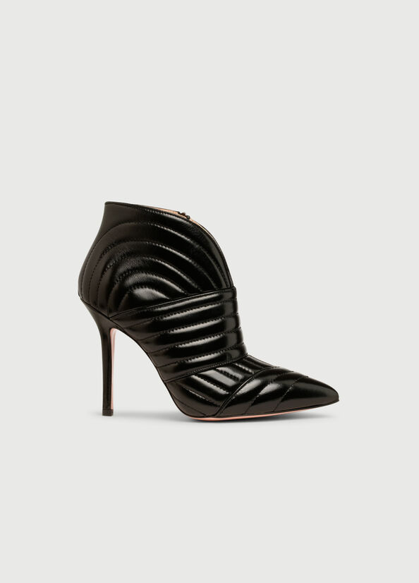 Botines Liu Jo Cuero With Stiletto Heel Mujer Negras | XUO-975608