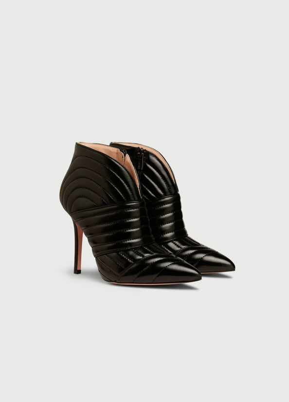 Botines Liu Jo Cuero With Stiletto Heel Mujer Negras | XUO-975608