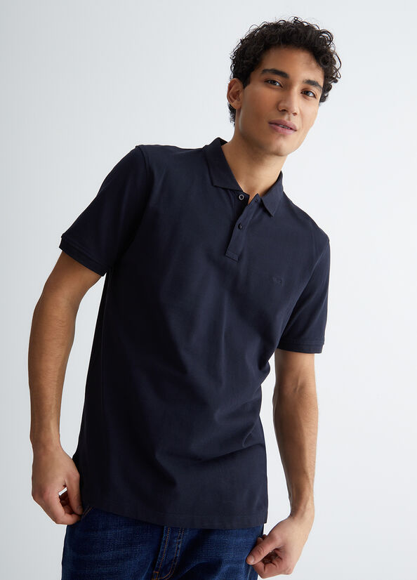 Camisa Polo Liu Jo Blue Hombre Azules Oscuro | TAK-584701