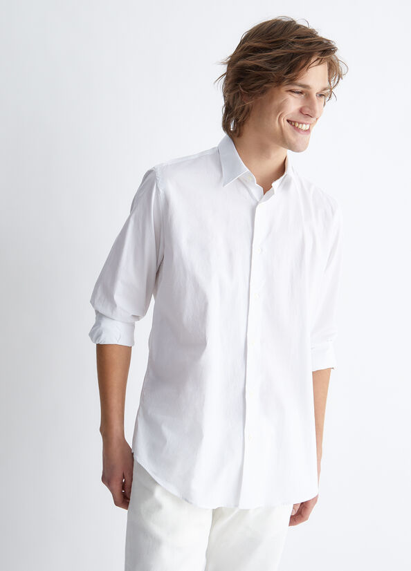 Camisas Liu Jo Slim Fit Hombre Blancas | WNY-321978