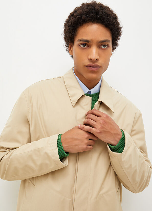 Chaquetas Liu Jo Acolchado Trench Hombre Beige | UHQ-834569