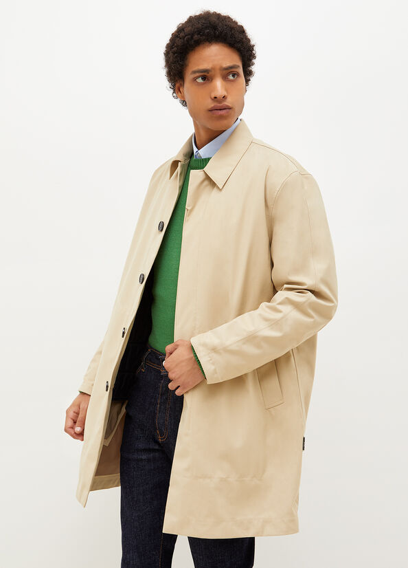 Chaquetas Liu Jo Acolchado Trench Hombre Beige | UHQ-834569