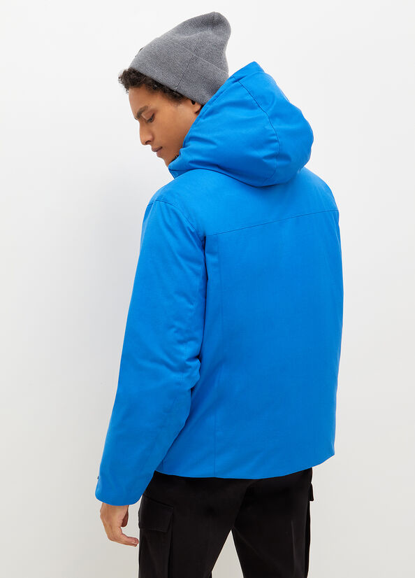 Chaquetas Liu Jo Acolchado With Hood Hombre Azules | CQZ-140537