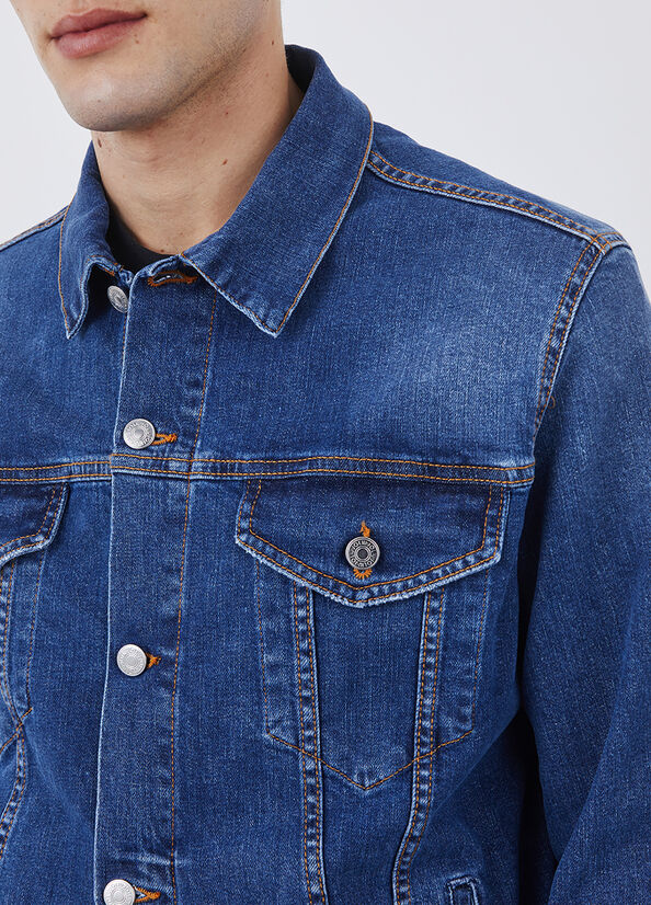 Chaquetas Liu Jo Denim Hombre Azules | DNE-731685