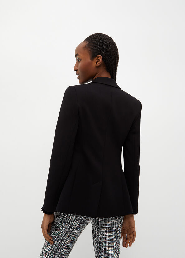 Chaquetas Liu Jo Stretch Blazer Mujer Negras | JIQ-509213