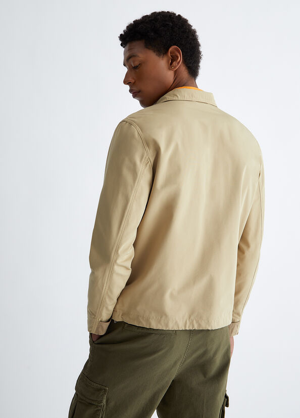 Chaquetas Liu Jo Windproof Hombre Beige | ABD-194036