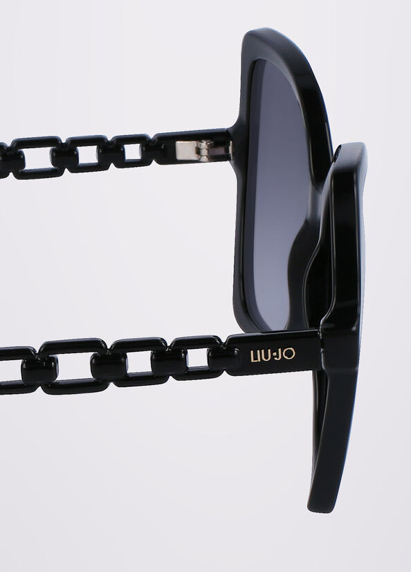 Gafas de Sol Liu Jo Butterfly Mujer Negras | WFS-596102