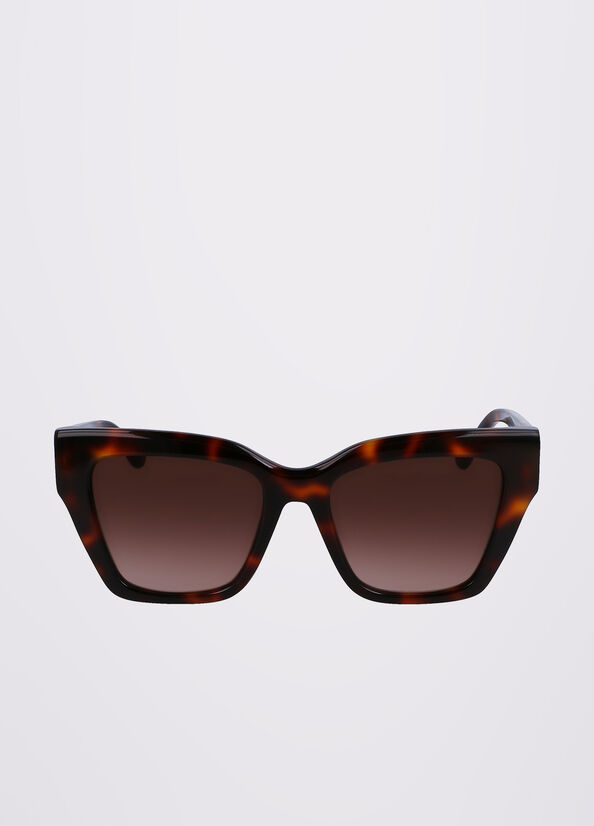 Gafas de Sol Liu Jo Rectangular Mujer Marrones | GFC-321748