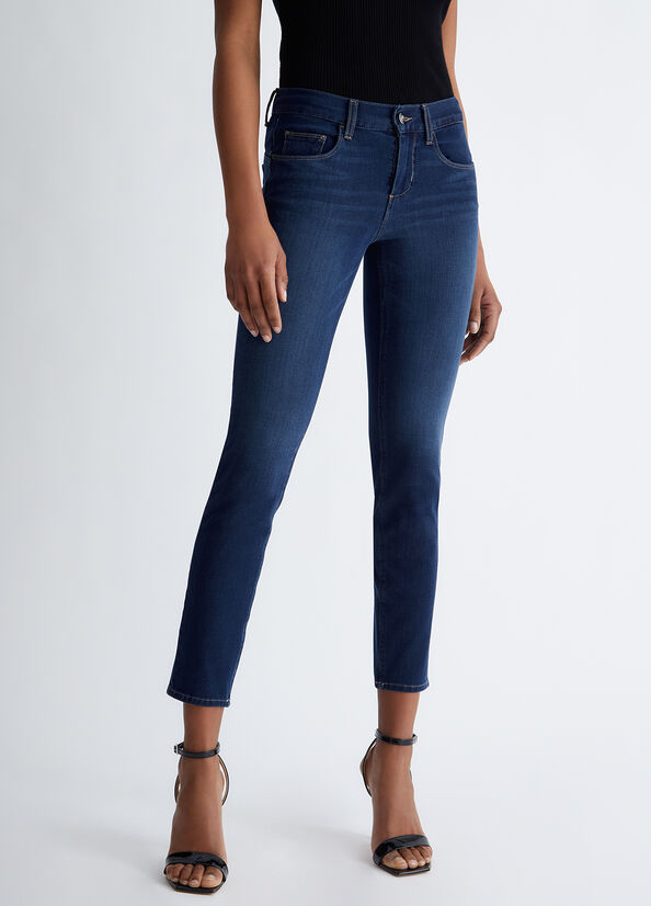 Jeans Skinny Liu Jo Bottom Up Mujer Azules Oscuro | IBD-210463