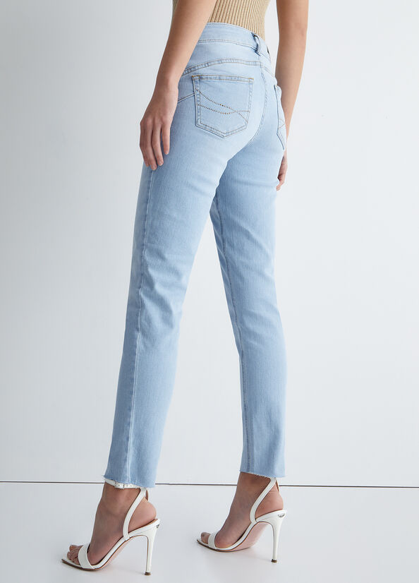 Jeans Skinny Liu Jo Bottom Up Mujer Azules Claro | LCW-286941