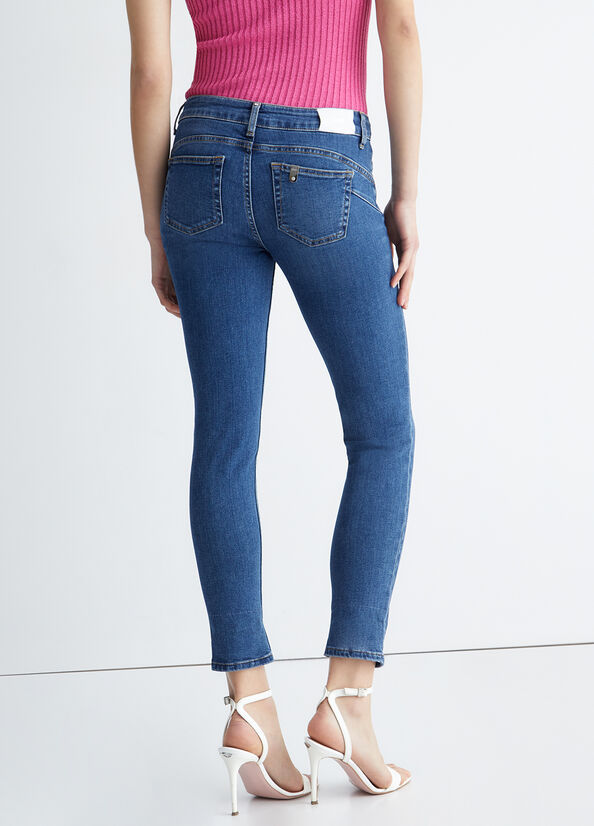 Jeans Skinny Liu Jo Bottom Up Mujer Azules | UBP-918306