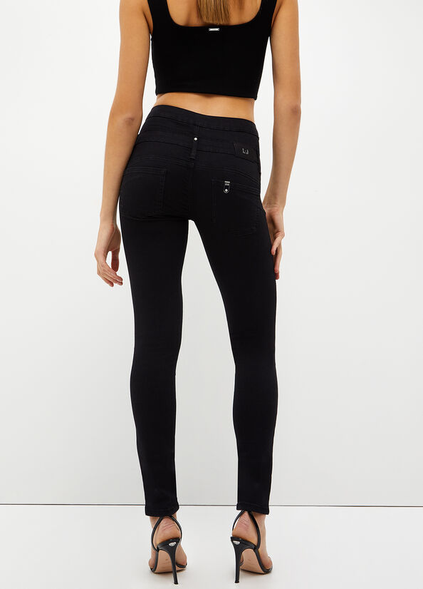 Jeans Skinny Liu Jo Bottom Up Mujer Negras | CPT-794520