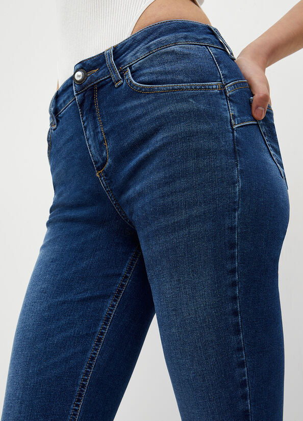 Jeans Skinny Liu Jo Eco-Friendly Mujer Azules Oscuro | LTD-356714