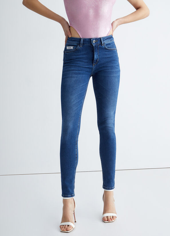 Jeans Skinny Liu Jo Eco-Friendly Mujer Azules | QBS-569823