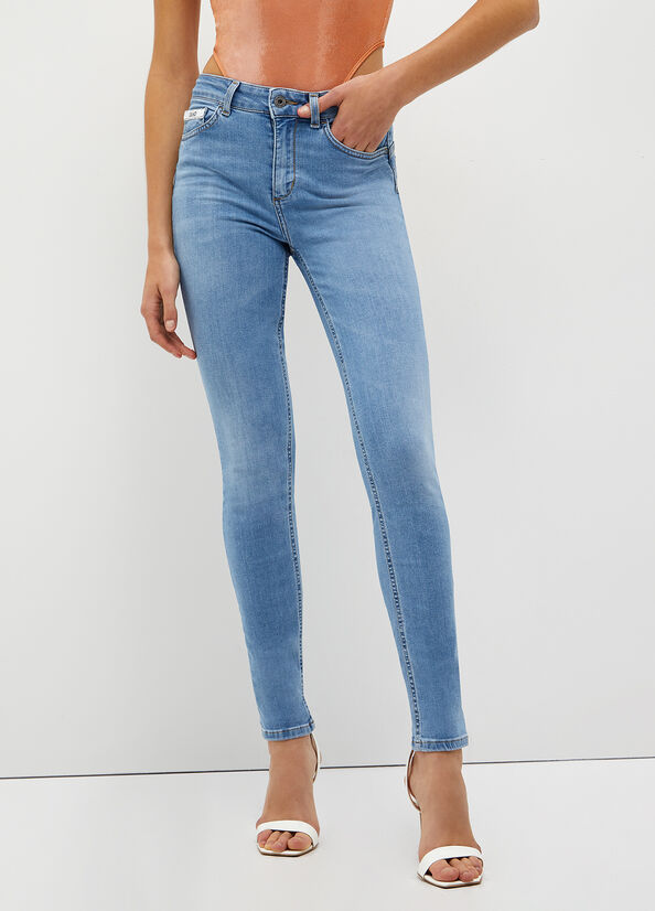 Jeans Skinny Liu Jo Eco-Friendly Mujer Azules | UVI-658792