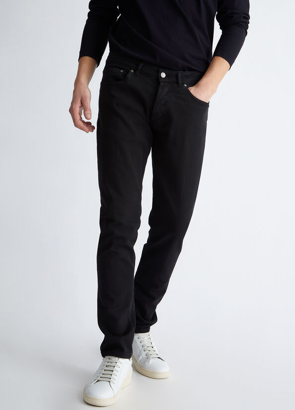 Jeans Skinny Liu Jo Slim Fit Hombre Negras | OID-985764