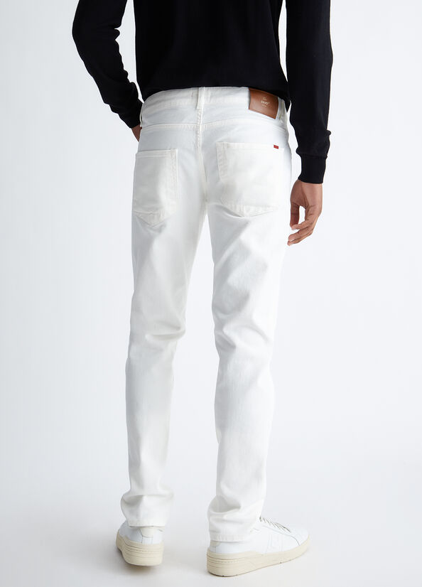 Jeans Skinny Liu Jo Slim Fit White Hombre Blancas | WQY-395824