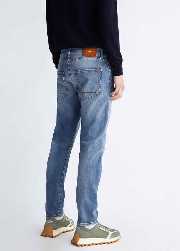 Jeans Skinny Liu Jo Twisted Hombre Azules | JBQ-695083