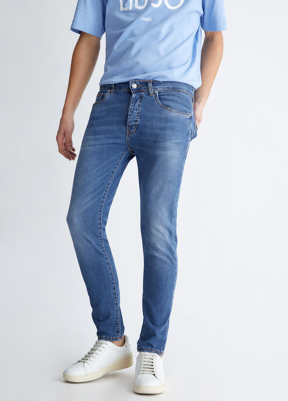 Jeans Skinny Liu Jo Twisted Hombre Azules | LYD-365029