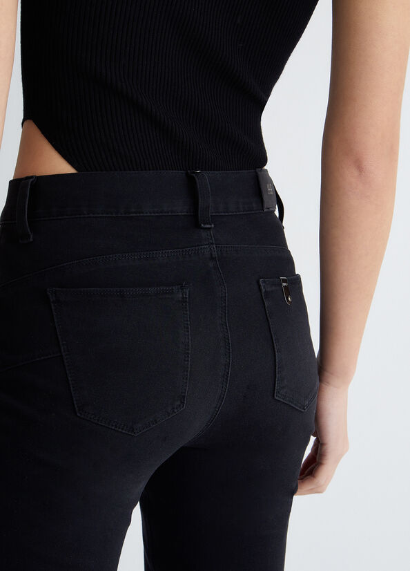 Jeans Skinny Liu Jo cut Bottom Up Mujer Negras | JNU-512408