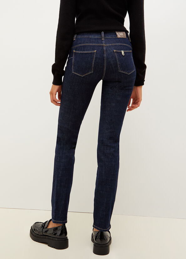 Jeans Slim Liu Jo Bottom Up Mujer Azules | LRJ-947682