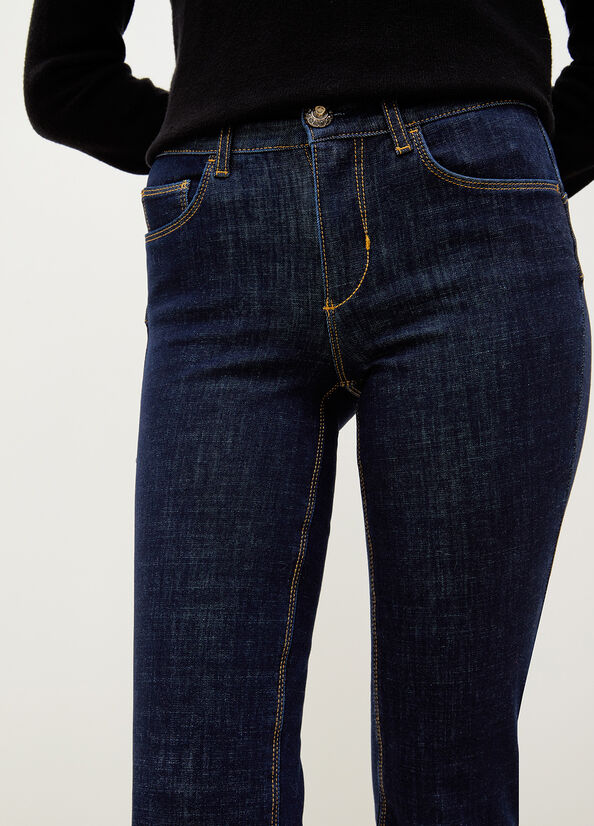 Jeans Slim Liu Jo Bottom Up Mujer Azules | LRJ-947682