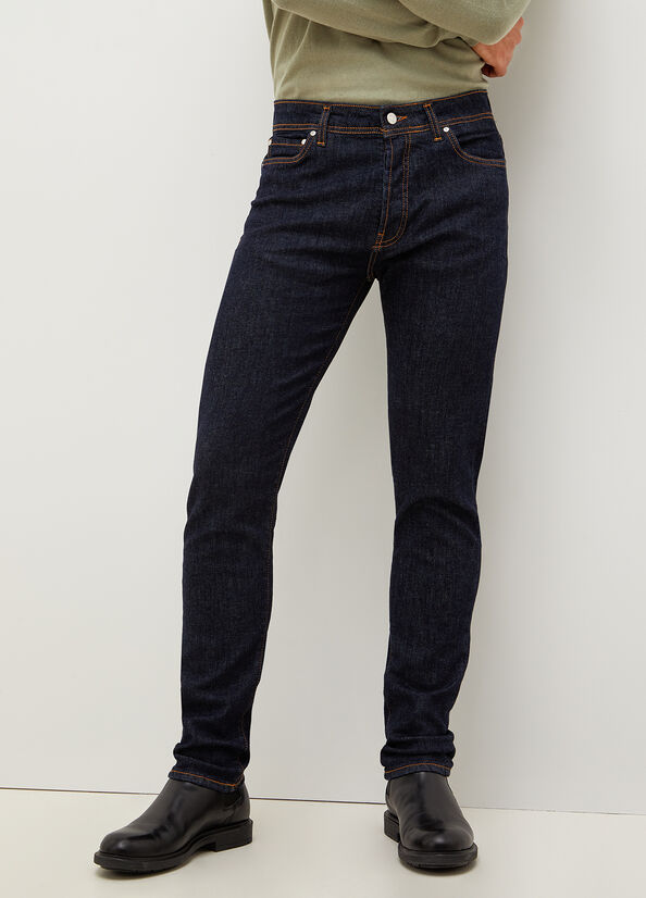 Jeans Slim Liu Jo Eco-Friendly Regular Hombre Azules Oscuro | KAB-451308