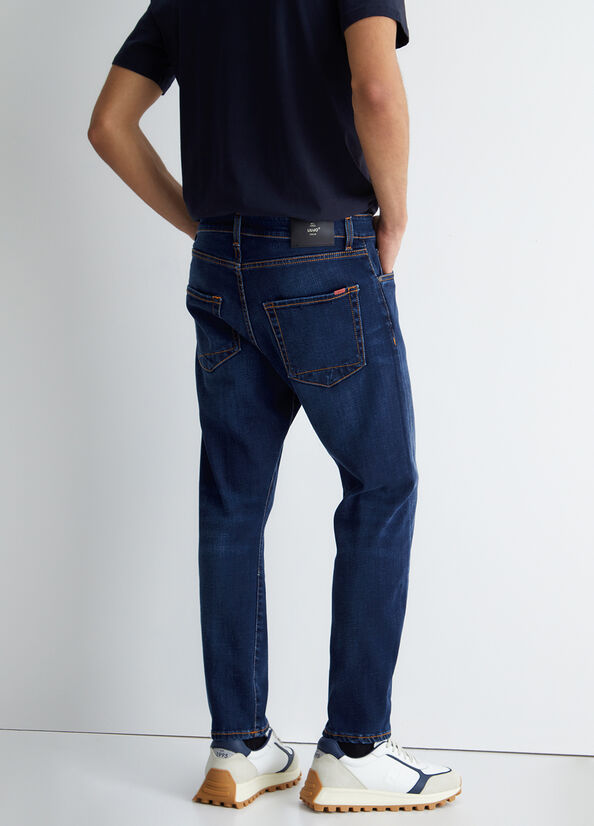 Jeans Slim Liu Jo Twisted Hombre Azules Oscuro | TSR-270381