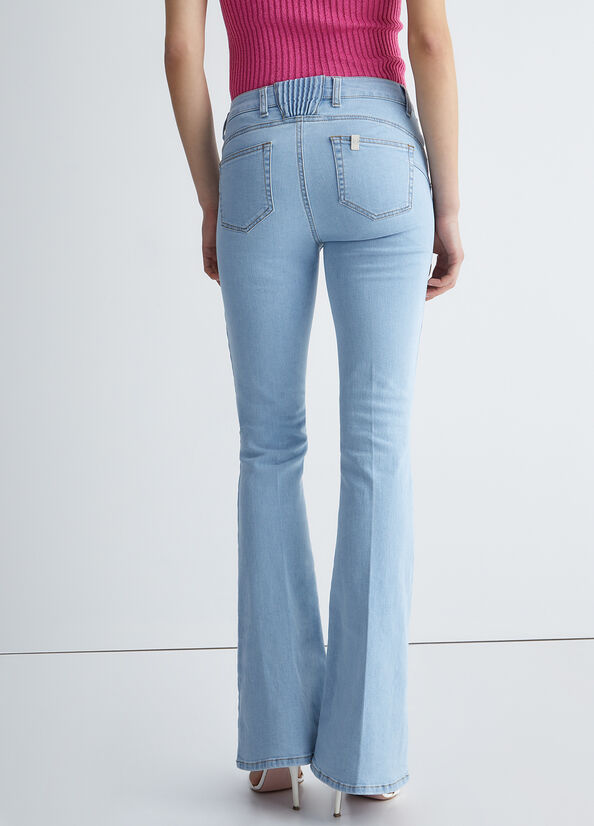 Jeans Straight Liu Jo Bottom Up Mujer Azules | SNX-795320