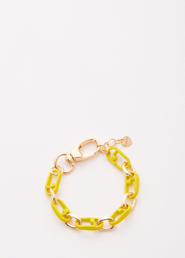 Joyería Liu Jo Monogram Bracelet Mujer Amarillo | LAH-437592