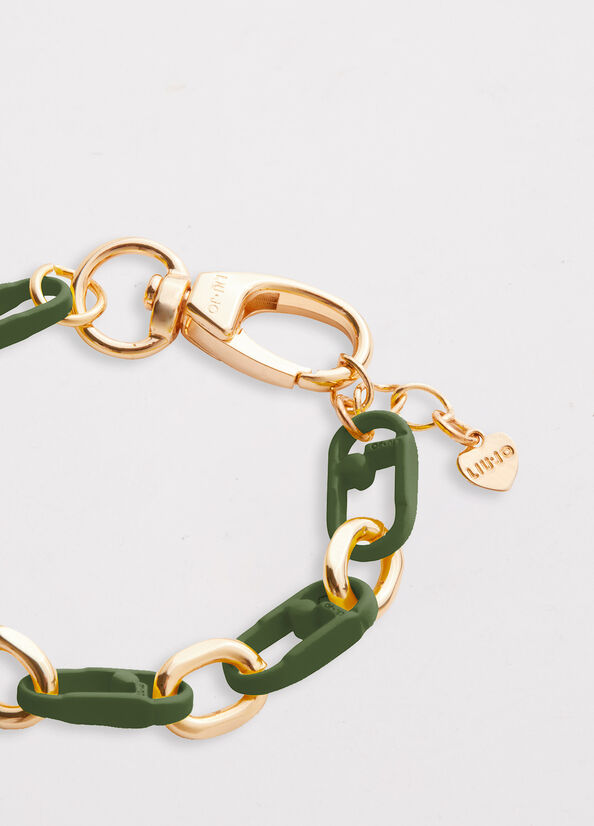 Joyería Liu Jo Monogram Bracelet Mujer Verde | DZK-926018