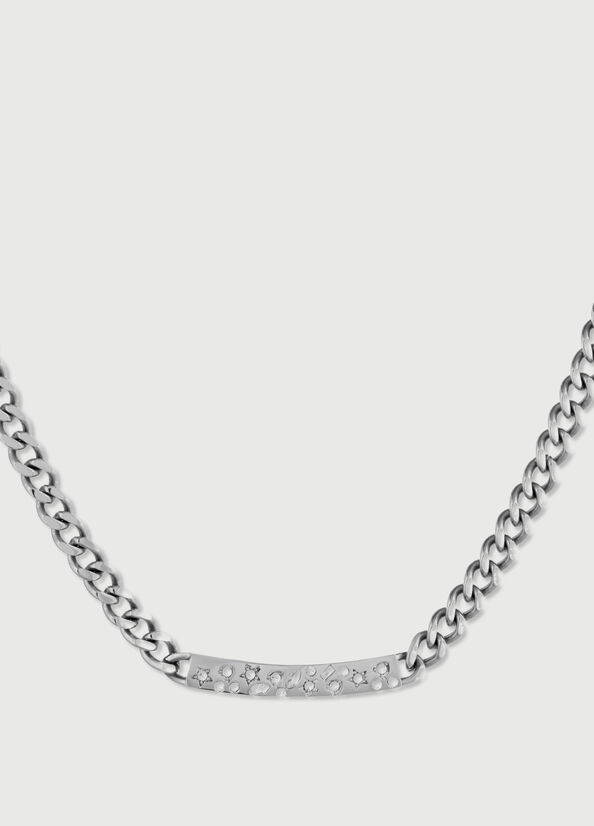 Joyería Liu Jo Necklace With Diamantés Mujer Plateadas | NVE-316940