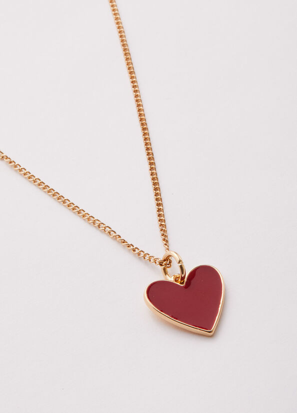 Joyería Liu Jo Necklace With Heart Mujer Rojas | KWH-679834