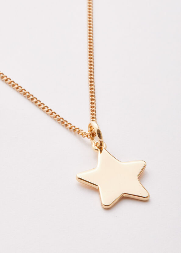 Joyería Liu Jo Necklace With Star Mujer Blancas | FQU-158263