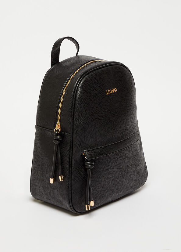 Mochilas Liu Jo Eco-Friendly Mujer Negras | YGN-521078